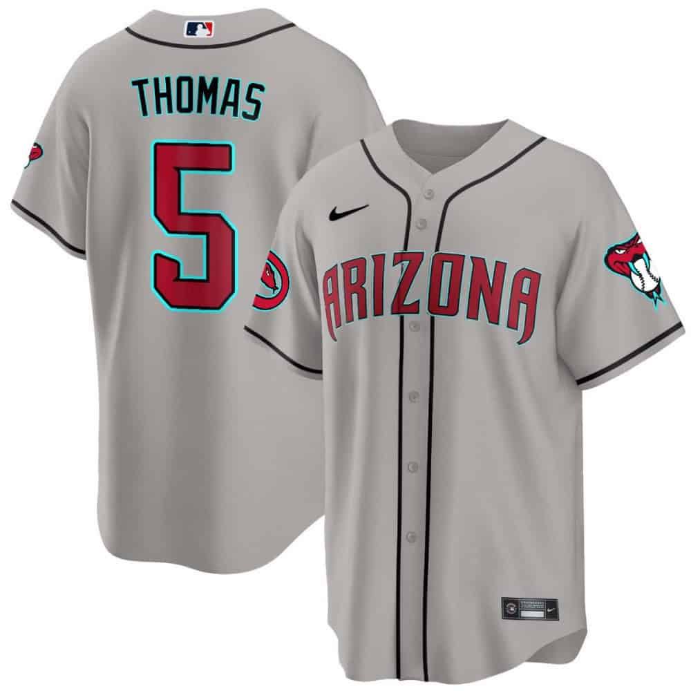 Men Arizona Diamondback #5 Thomas Grey 2024 Nike Cool Base MLB Jersey